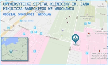 ODDZIAŁ ONKOLOGII - UNIWERSYTECKI SZPITAL KLINICZNY IM. JANA MIKULICZA-RADECKIEGO WE WROCŁAWIU - UL. BOROWSKA 213, WROCŁAW