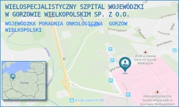 WOJEWÓDZKA PORADNIA ONKOLOGICZNA - WIELOSPECJALISTYCZNY SZPITAL WOJEWÓDZKI W GORZOWIE WIELKOPOLSKIM SP. Z O.O. - UL. JANA DEKERTA 1, GORZÓW WIELKOPOLSKI