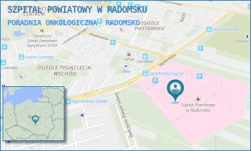 PORADNIA ONKOLOGICZNA - SZPITAL POWIATOWY W RADOMSKU - UL. JAGIELLOŃSKA 36,  RADOMSKO