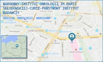 ODDZIAŁ ONKOLOGII - NARODOWY INSTYTUT ONKOLOGII IM.MARII SKŁODOWSKIEJ-CURIE-PAŃSTWOWY INSTYTUT BADAWCZY - WAWELSKA 15, WARSZAWA