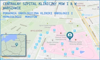 PORADNIA ONKOLOGICZNA KLINIKI ONKOLOGII I HEMATOLOGII - CENTRALNY SZPITAL KLINICZNY MSW I A W WARSZAWIE - WOŁOSKA 137,  MOKOTÓW