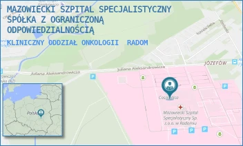 KLINICZNY ODDZIAŁ ONKOLOGII - MAZOWIECKI SZPITAL SPECJALISTYCZNY SPÓŁKA Z OGRANICZONĄ ODPOWIEDZIALNOŚCIĄ - J. ALEKSANDROWICZA 5, RADOM