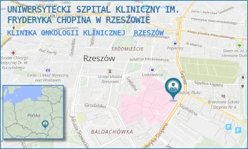 KLINIKA ONKOLOGII KLINICZNEJ - UNIWERSYTECKI SZPITAL KLINICZNY IM. FRYDERYKA CHOPINA W RZESZOWIE - CHOPINA 2, RZESZÓW