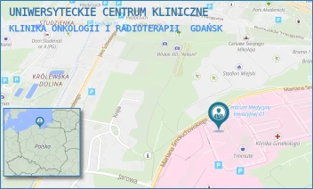 KLINIKA ONKOLOGII I RADIOTERAPII - UNIWERSYTECKIE CENTRUM KLINICZNE - UL. MARIANA SMOLUCHOWSKIEGO 17, GDAŃSK
