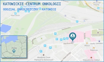 ODDZIAŁ ONKOLOGICZNY - KATOWICKIE CENTRUM ONKOLOGII - UL. RACIBORSKA 27,  KATOWICE