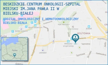 ODDZIAŁ ONKOLOGICZNY I HEMATOONKOLOGICZNY - BESKIDZKIE CENTRUM ONKOLOGII-SZPITAL MIEJSKI IM.JANA PAWŁA II W BIELSKU-BIAŁEJ - UL. WYZWOLENIA 18,  BIELSKO-BIAŁA