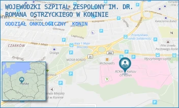 ODDZIAŁ ONKOLOGICZNY - WOJEWÓDZKI SZPITAL ZESPOLONY IM. DR. ROMANA OSTRZYCKIEGO W KONINIE - KARDYNAŁA S. WYSZYŃSKIEGO 1, KONIN