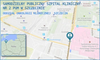ODDZIAŁ ONKOLOGII KLINICZNEJ - UNIWERSYTECKI SZPITAL KLINICZNY NR 2 PUM W SZCZECINIE - POWSTAŃCÓW WLKP. 72, SZCZECIN